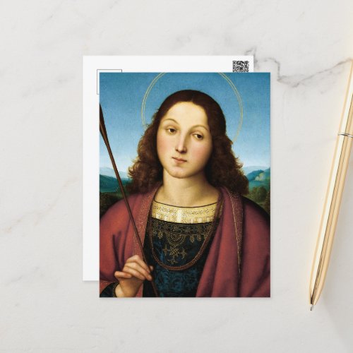 Saint Sebastian San Sebastiano by Raphael Postcard