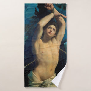 Saint Sebastian (St. Sebastian), Guido Reni Bath Towel