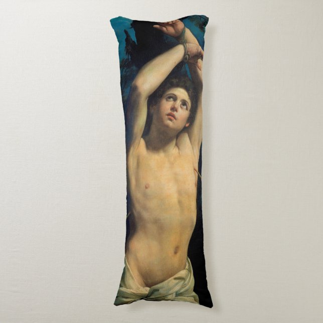 Saint Sebastian (St. Sebastian), Guido Reni Body Pillow (Front Vertical)