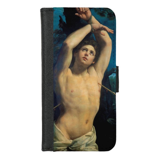 Saint Sebastian (St. Sebastian), Guido Reni iPhone Wallet Case (Front)