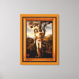 SAINT SEBASTIAN Stretched Canvas Print