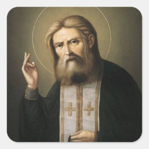 Saint Seraphim of Sarov Square Sticker