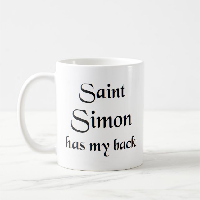 saint simon coffee mug (Left)