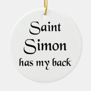 saint simon coffee mug ceramic ornament