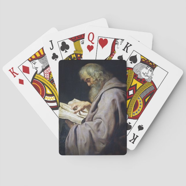 Saint Simon Peter Paul Rubens oil portrait Poker Cards (Back)