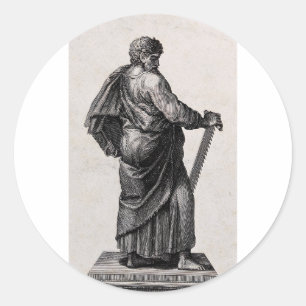 Saint Simon the Zealot Apostle and Preacher Classic Round Sticker