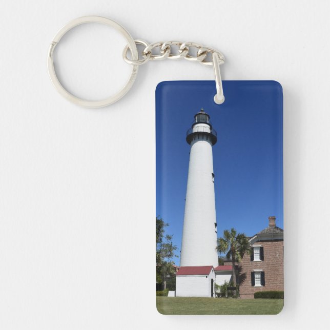 Saint Simons Island as a  Keychain (Front)