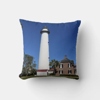 Saint Simons Island Lighthouse photo on a Throw Pillow