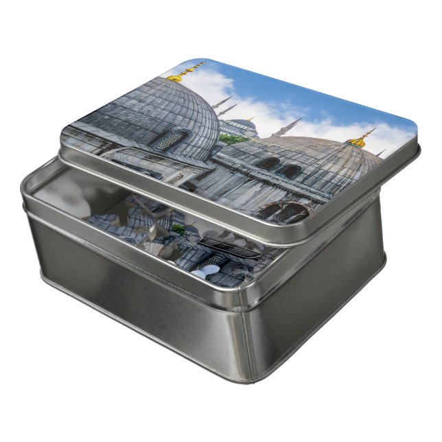 Saint Sophie Cathedral and Blue Mosque - Istanbul Jigsaw Puzzle (Lid Open)
