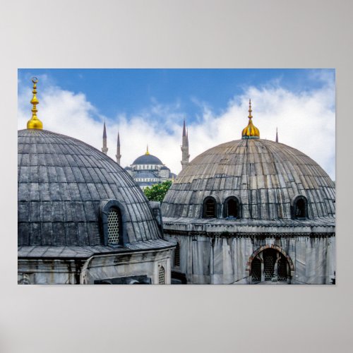 Saint Sophie Cathedral and Blue Mosque _ Istanbul Poster