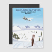Saint-Sorlin d'Arves France ski poster (Front/Back)