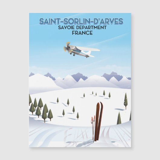 Saint-Sorlin d'Arves France ski poster (Front)