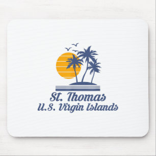 Saint St Thomas Us Virgin Islands Beach Caribbean Mouse Pad