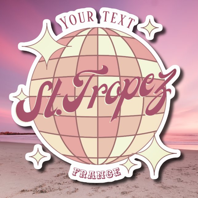Saint st Tropez France holiday decor accessory  Sticker (Creator Uploaded)