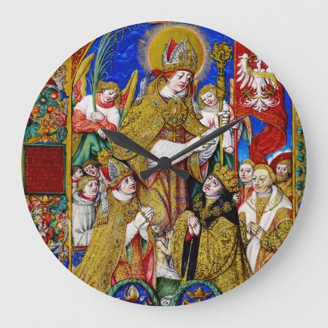 Saint Stanislaus Bishop and Martyr Large Clock (Front)