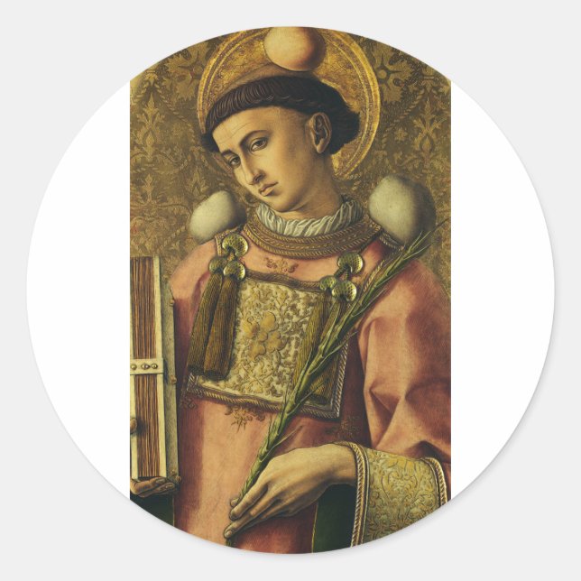 Saint Stephen Apostle of the Seventy Protomartyr Classic Round Sticker (Front)