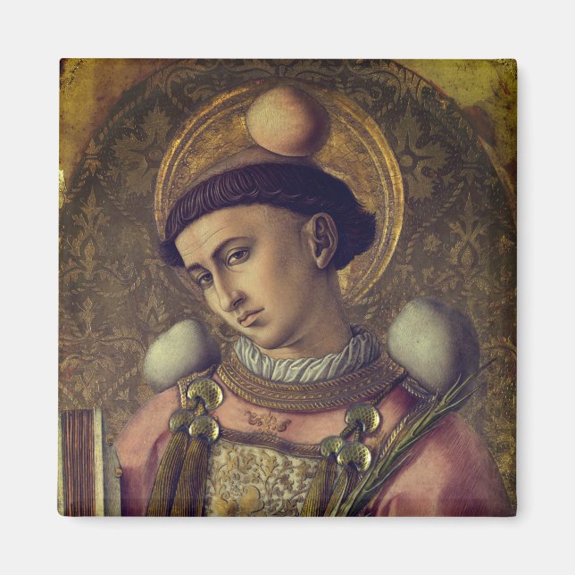 Saint Stephen (by Carlo Crivelli, 1476) Magnet (Front)
