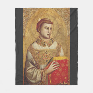 Saint Stephen by Giotto Fleece Blanket