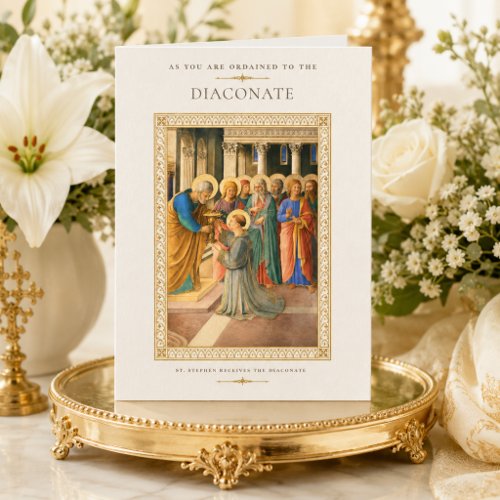 Saint Stephen Diaconate Ordination Greeting Card