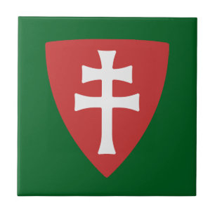 saint stephen hungarian cross symbol hungary king ceramic tile
