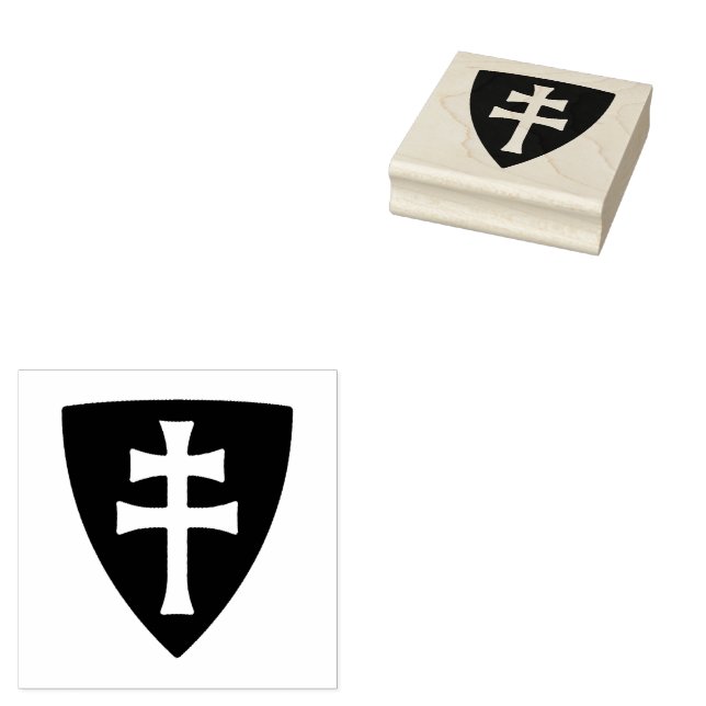 saint stephen hungarian cross symbol hungary king  rubber stamp (Stamped)