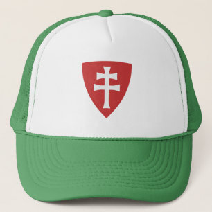 saint stephen hungarian cross symbol hungary king trucker hat