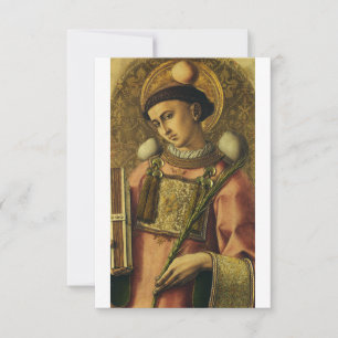 Saint Stephen Religious Art Holy Card