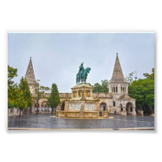 Saint Stephen Statue, Budapest, Hungary Photo Print