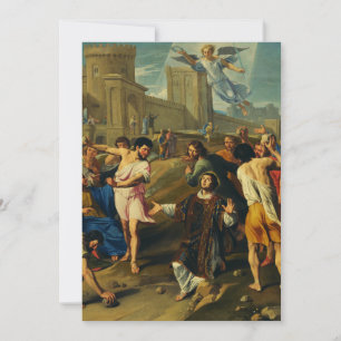 Saint Stephen the Protomartyr Art Iconography Holiday Card