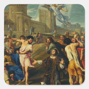 Saint Stephen the Protomartyr Art Iconography Square Sticker