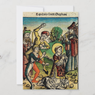 Saint Stephen the Protomartyr Fine Art Iconography Invitation