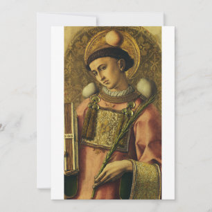 Saint Stephen the Protomartyr Fine Art Iconography Invitation
