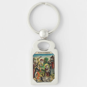 Saint Stephen the Protomartyr Fine Art Iconography Keychain