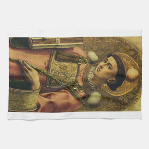 Saint Stephen the Protomartyr Fine Art Iconography Kitchen Towel