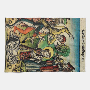 Saint Stephen the Protomartyr Fine Art Iconography Kitchen Towel