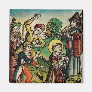 Saint Stephen the Protomartyr Fine Art Iconography Magnet