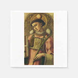 Saint Stephen the Protomartyr Fine Art Iconography Napkins