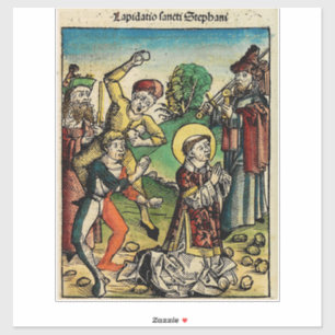 Saint Stephen the Protomartyr Fine Art Iconography Sticker