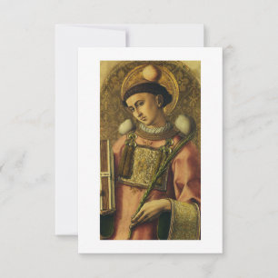 Saint Stephen the Protomartyr Fine Art Iconography Thank You Card