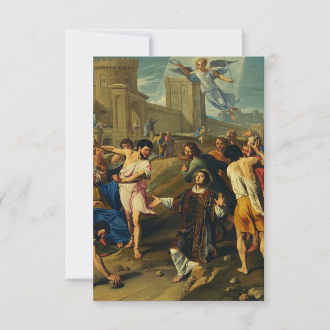 Saint Stephen the Protomartyr Fine Art Iconography Thank You Card (Front)