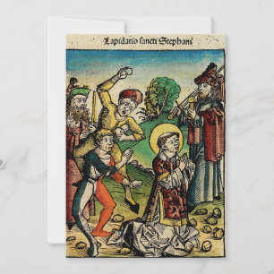 Saint Stephen the Protomartyr Fine Art Iconography Thank You Card