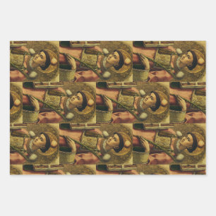 Saint Stephen the Protomartyr Fine Art Iconography Wrapping Paper Sheets