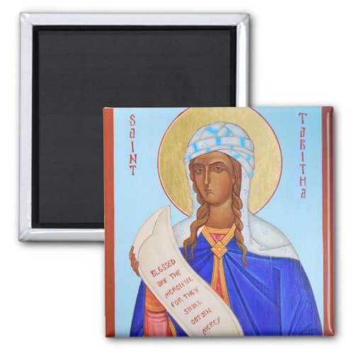 Saint Tabitha Orthodox Icon Magnet