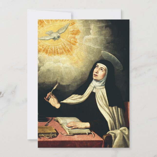 Saint Teresa of Avila Holiday Card (Front)