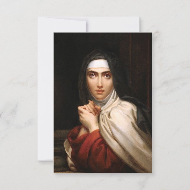 Saint Teresa of Avila Holy Card (Front)