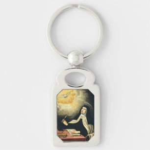 Saint Teresa of Avila Mystic of Fire Art Keychain