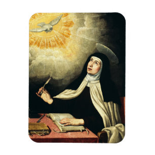 Saint Teresa of Avila Mystic of Fire Art  Magnet