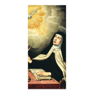 Saint Teresa of Avila Mystic of Fire Art  Rack Card