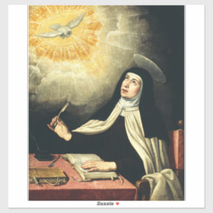 Saint Teresa of Avila Mystic of Fire Art  Sticker