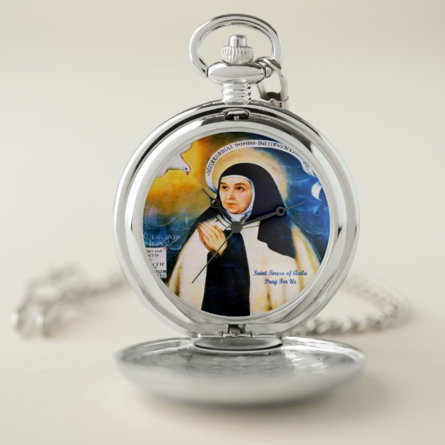 Saint Teresa of Avila Pocket Watch (Inside)